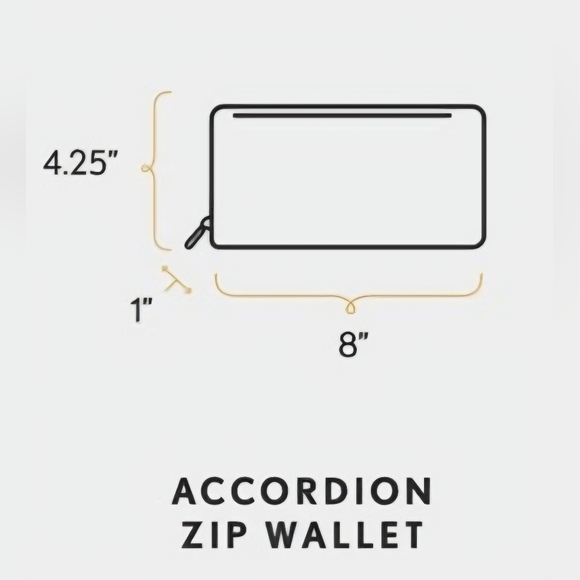 Portland Leather Goods Smooth Black Accordion Wallet - Picture 8 of 8